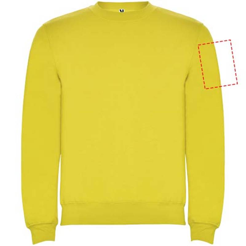 Clasica unisex svetr s výstřihem crewneck, Žlutá, XS Clasica unisex svetr s výstřihem crewneck, Žlutá, XS