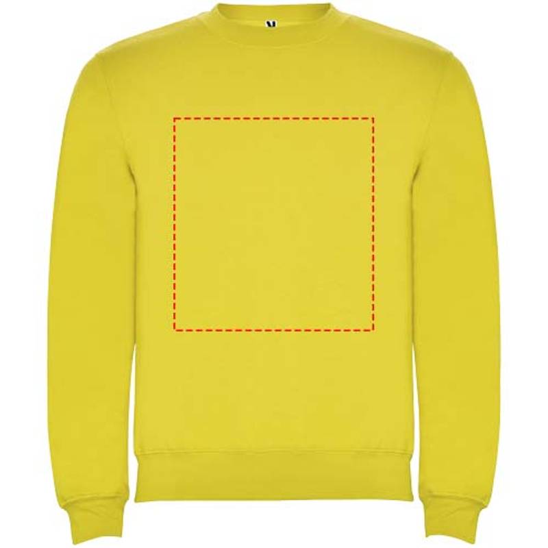 Clasica unisex svetr s výstřihem crewneck, Žlutá, XS Clasica unisex svetr s výstřihem crewneck, Žlutá, XS