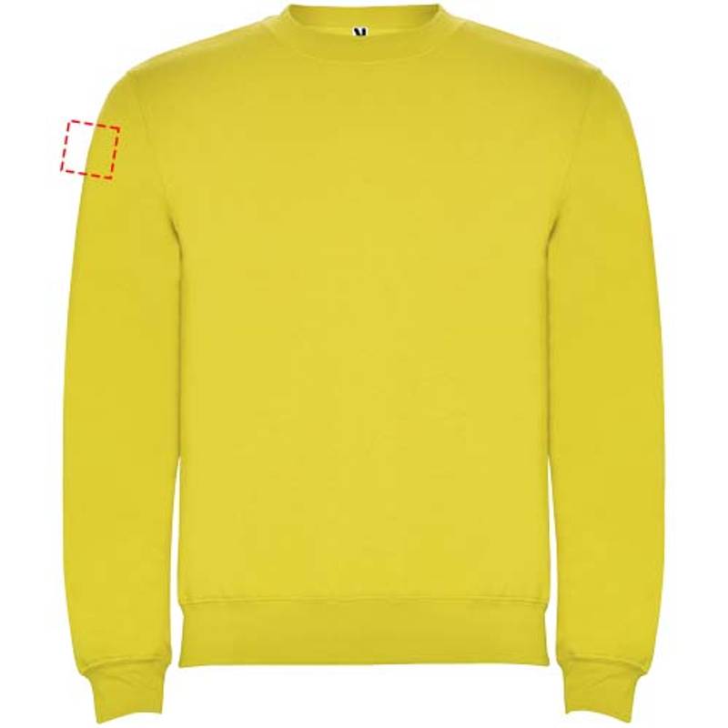 Clasica unisex svetr s výstřihem crewneck, Žlutá, XS Clasica unisex svetr s výstřihem crewneck, Žlutá, XS