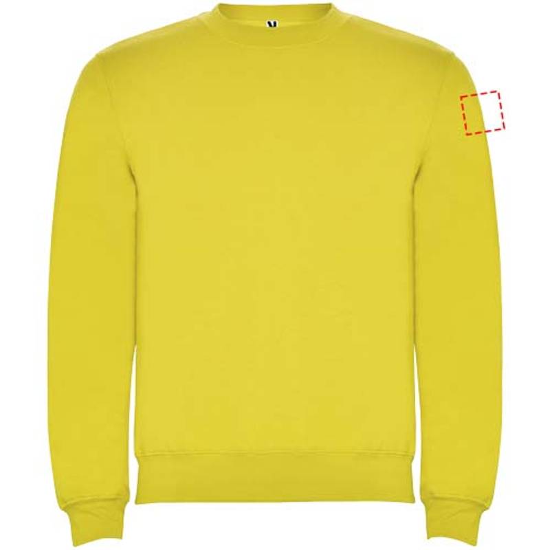 Clasica unisex svetr s výstřihem crewneck, Žlutá, XS Clasica unisex svetr s výstřihem crewneck, Žlutá, XS