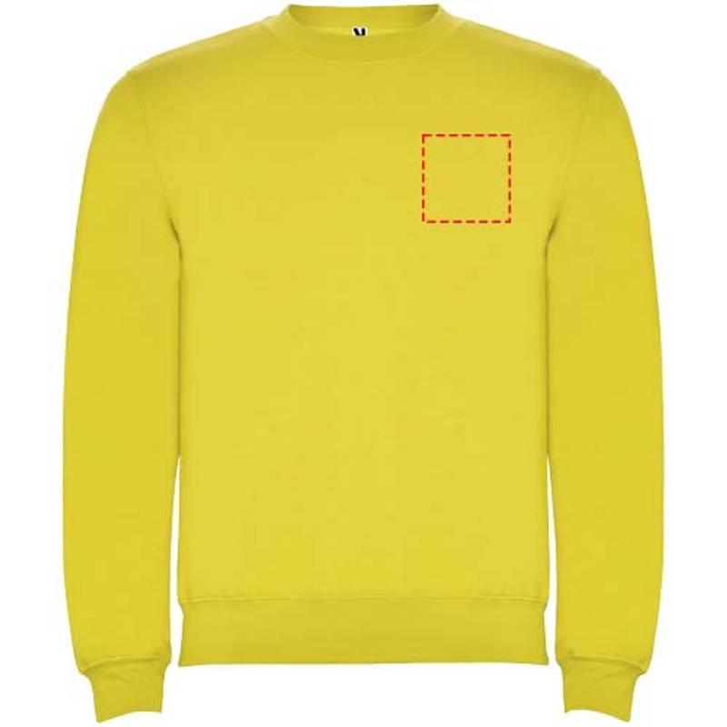 Clasica unisex svetr s výstřihem crewneck, Žlutá, XS Clasica unisex svetr s výstřihem crewneck, Žlutá, XS
