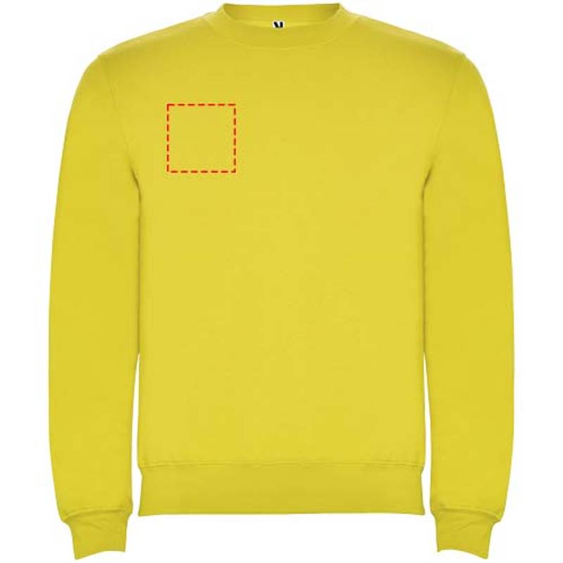 Clasica unisex svetr s výstřihem crewneck, Žlutá, XS Clasica unisex svetr s výstřihem crewneck, Žlutá, XS