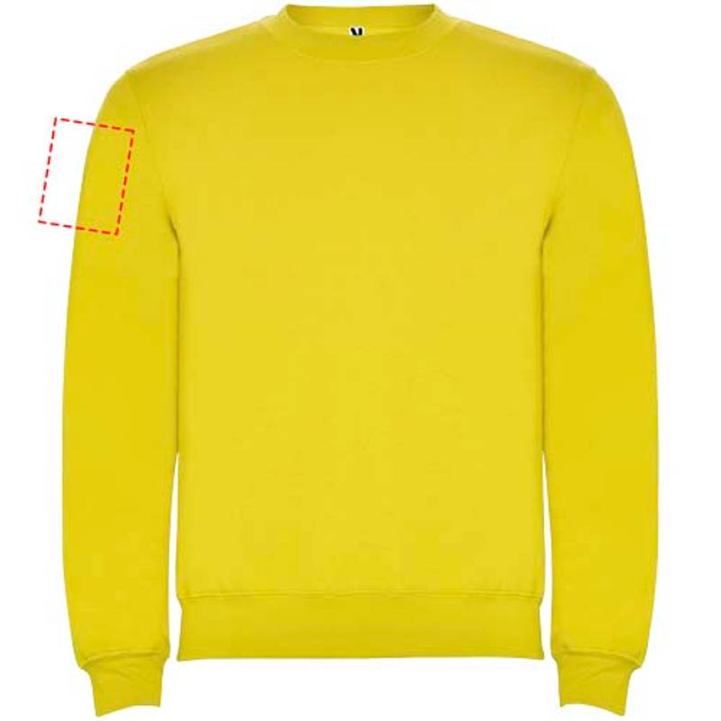 Clasica unisex svetr s výstřihem crewneck, Žlutá, XS Clasica unisex svetr s výstřihem crewneck, Žlutá, XS