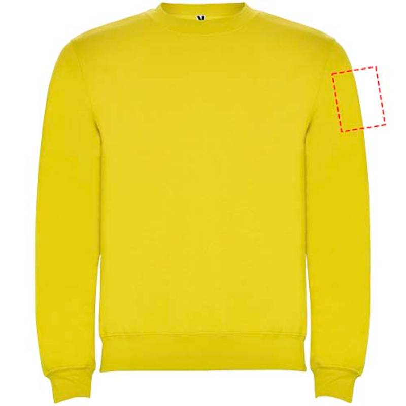 Clasica unisex svetr s výstřihem crewneck, Žlutá, XS Clasica unisex svetr s výstřihem crewneck, Žlutá, XS