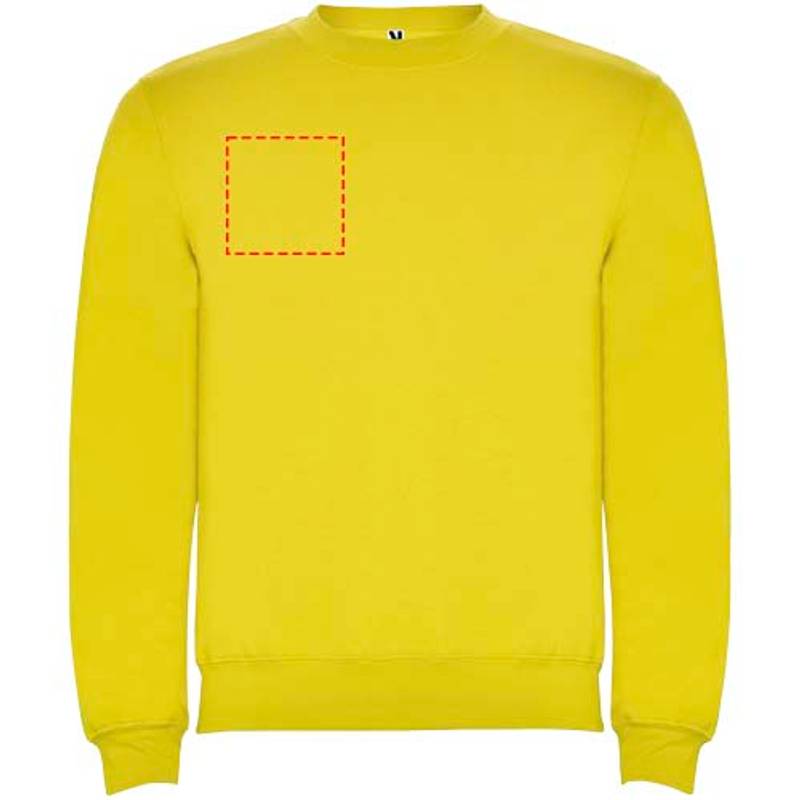 Clasica unisex svetr s výstřihem crewneck, Žlutá, XS Clasica unisex svetr s výstřihem crewneck, Žlutá, XS