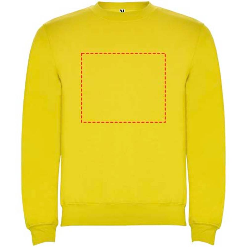 Clasica unisex svetr s výstřihem crewneck, Žlutá, XS Clasica unisex svetr s výstřihem crewneck, Žlutá, XS