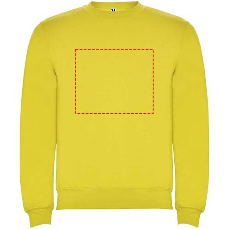 Clasica unisex svetr s výstřihem crewneck, Žlutá, XS Clasica unisex svetr s výstřihem crewneck, Žlutá, XS