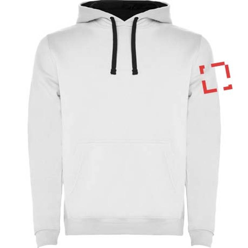 Urban detská mikina s kapucňou, biela - modrá Navy, 3/4 Urban detská mikina s kapucňou, biela - modrá Navy, 3/4