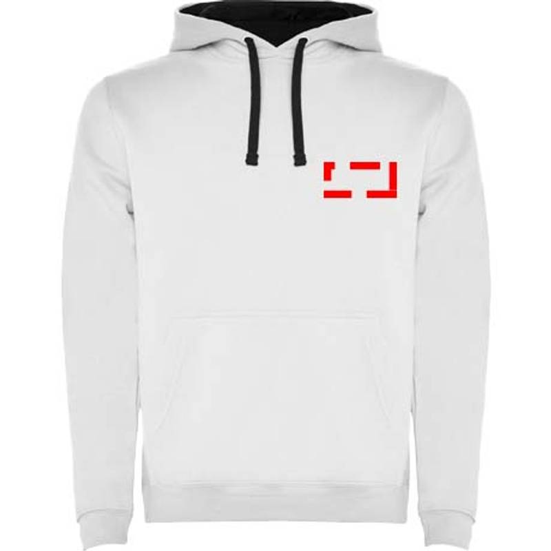 Urban detská mikina s kapucňou, biela - modrá Navy, 3/4 Urban detská mikina s kapucňou, biela - modrá Navy, 3/4