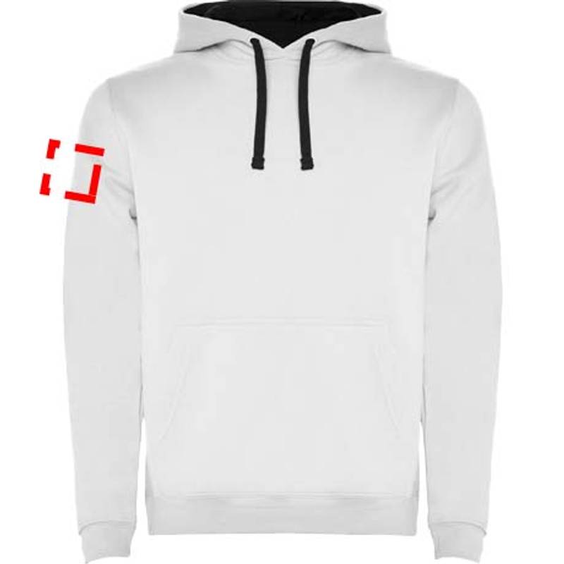 Urban detská mikina s kapucňou, biela - modrá Navy, 3/4 Urban detská mikina s kapucňou, biela - modrá Navy, 3/4