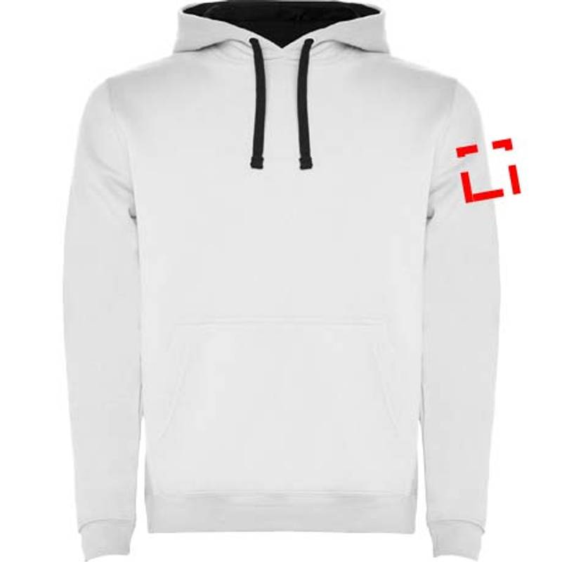 Urban detská mikina s kapucňou, biela - modrá Navy, 3/4 Urban detská mikina s kapucňou, biela - modrá Navy, 3/4