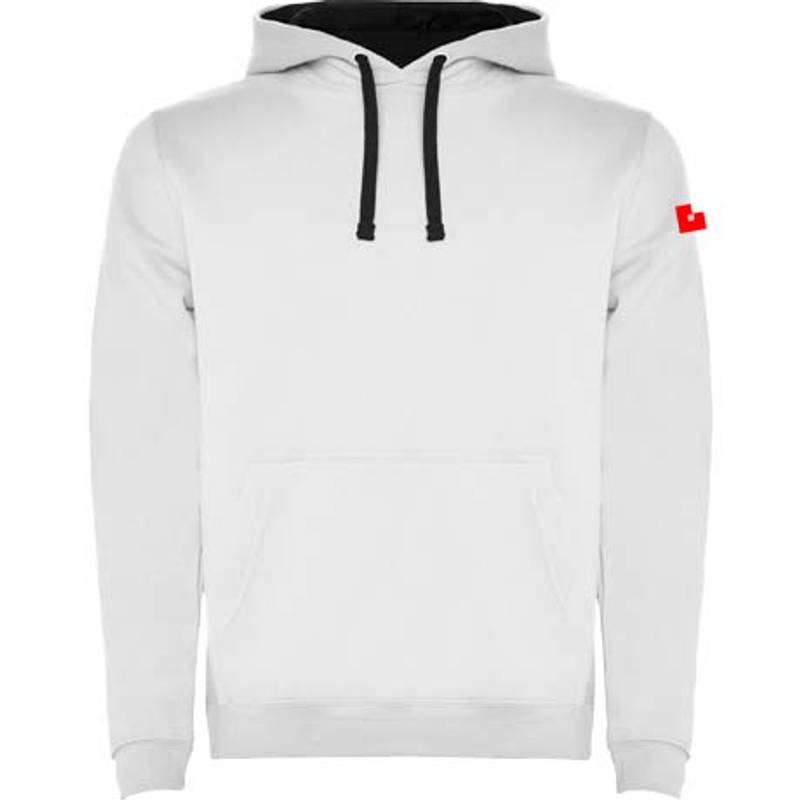 Urban detská mikina s kapucňou, biela - modrá Navy, 3/4 Urban detská mikina s kapucňou, biela - modrá Navy, 3/4