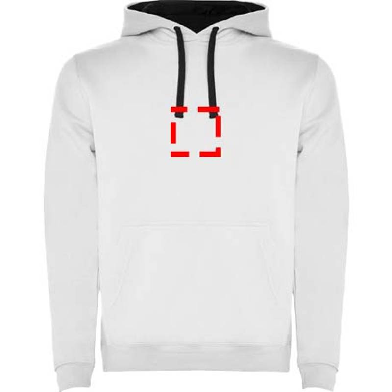 Urban detská mikina s kapucňou, biela - modrá Navy, 3/4 Urban detská mikina s kapucňou, biela - modrá Navy, 3/4