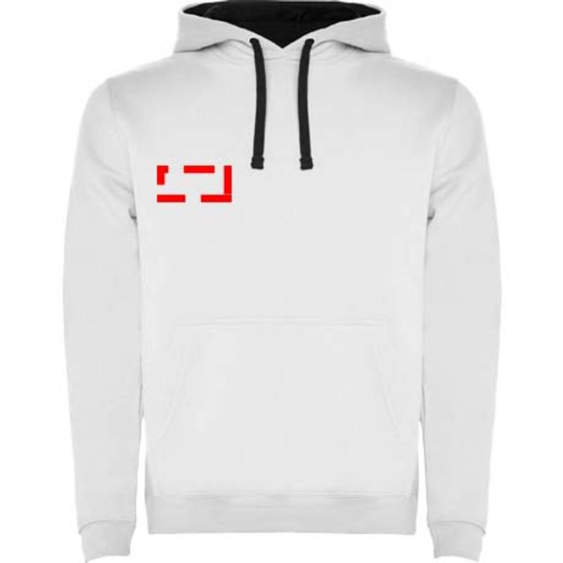 Urban detská mikina s kapucňou, biela - modrá Navy, 3/4 Urban detská mikina s kapucňou, biela - modrá Navy, 3/4