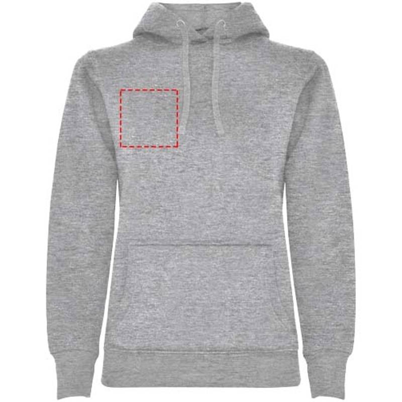 Urban dámska mikina s kapucňou, sivá Marl, S Urban dámska mikina s kapucňou, sivá Marl, S