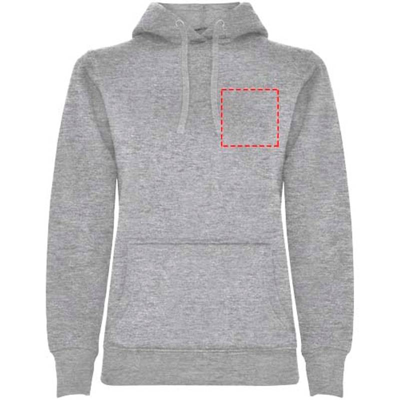Urban dámska mikina s kapucňou, sivá Marl, S Urban dámska mikina s kapucňou, sivá Marl, S