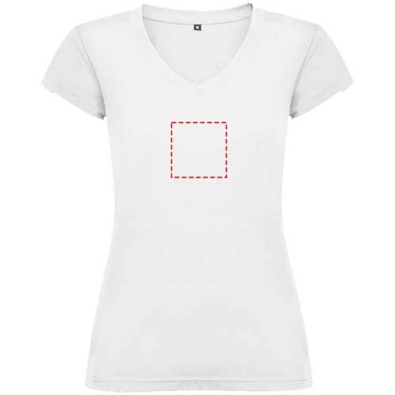 Victoria dámske tričko s krátkym rukávom a výstrihom do V, biela, S Victoria dámske tričko s krátkym rukávom a výstrihom do V, biela, S