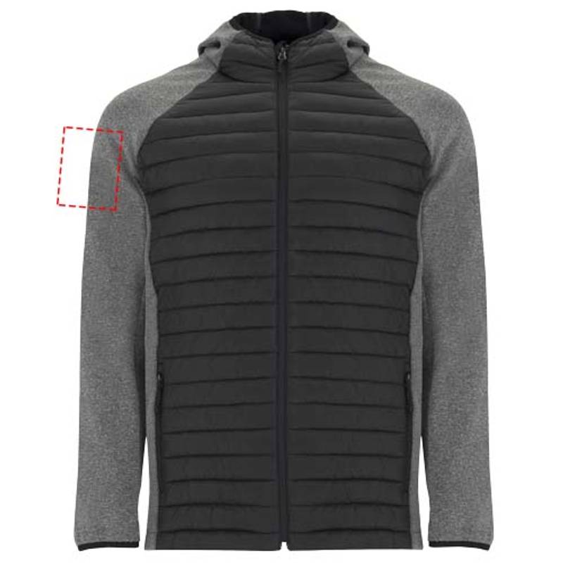 Minsk unisex hybridná zateplená bunda, černá - černá heather, S Minsk unisex hybridná zateplená bunda, černá - černá heather, S