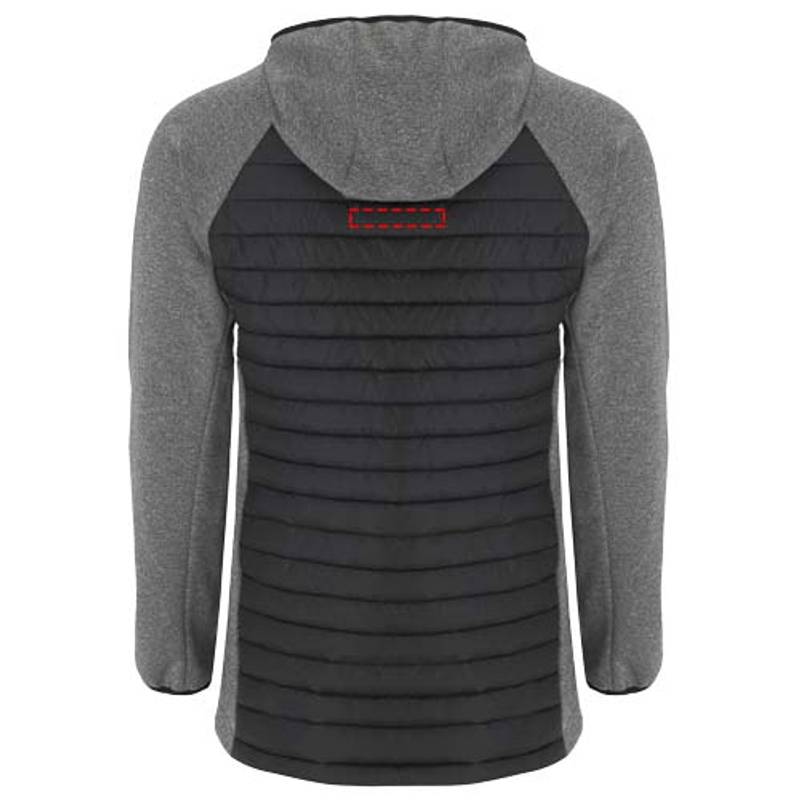 Minsk unisex hybridná zateplená bunda, černá - černá heather, S Minsk unisex hybridná zateplená bunda, černá - černá heather, S