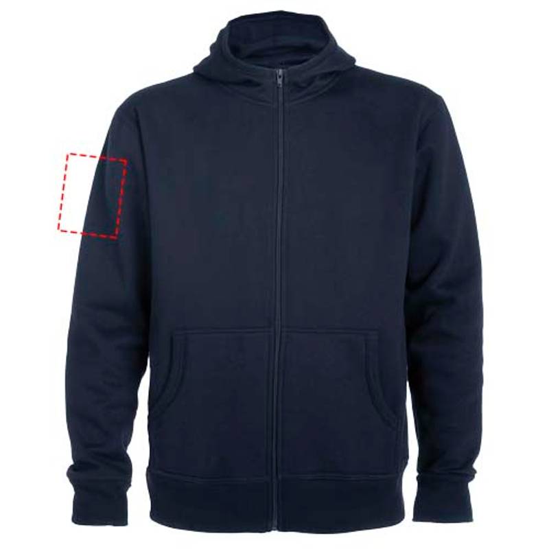 Montblanc unisex celorozopínacia mikina s kapucňou, modrá námornícka, S Montblanc unisex celorozopínacia mikina s kapucňou, modrá námornícka, S