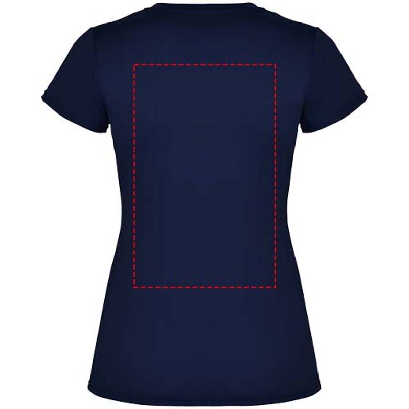 Montecarlo dámske športové tričko s krátkym rukávom, modrá námornícka, S Montecarlo dámske športové tričko s krátkym rukávom, modrá námornícka, S