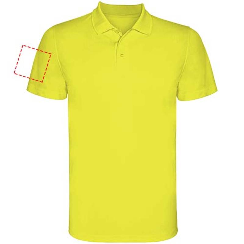 Monzha pánská sportovní polokošile s krátkým rukávem, žlutá Fluor, S Monzha pánská sportovní polokošile s krátkým rukávem, žlutá Fluor, S