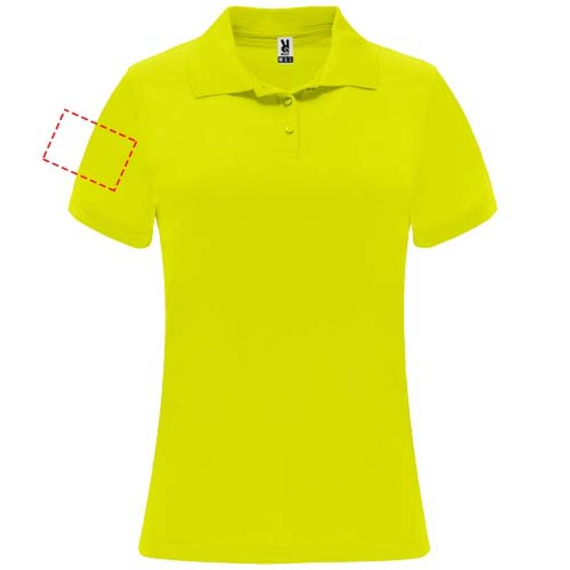 Monzha dámská sportovní polokošile s krátkým rukávem, žlutá Fluor, S Monzha dámská sportovní polokošile s krátkým rukávem, žlutá Fluor, S