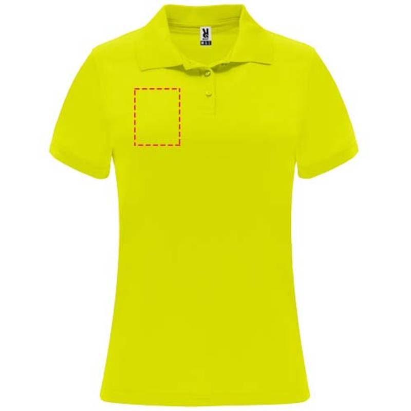 Monzha dámská sportovní polokošile s krátkým rukávem, žlutá Fluor, S Monzha dámská sportovní polokošile s krátkým rukávem, žlutá Fluor, S