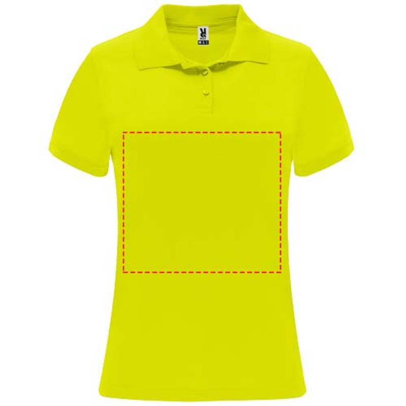 Monzha dámská sportovní polokošile s krátkým rukávem, žlutá Fluor, S Monzha dámská sportovní polokošile s krátkým rukávem, žlutá Fluor, S