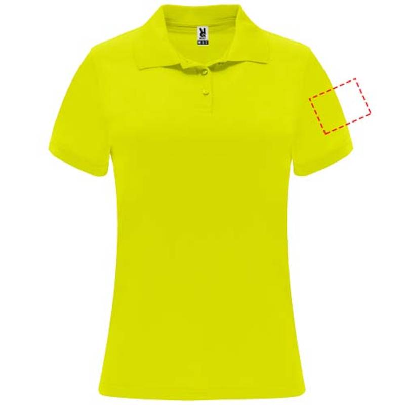 Monzha dámská sportovní polokošile s krátkým rukávem, žlutá Fluor, S Monzha dámská sportovní polokošile s krátkým rukávem, žlutá Fluor, S