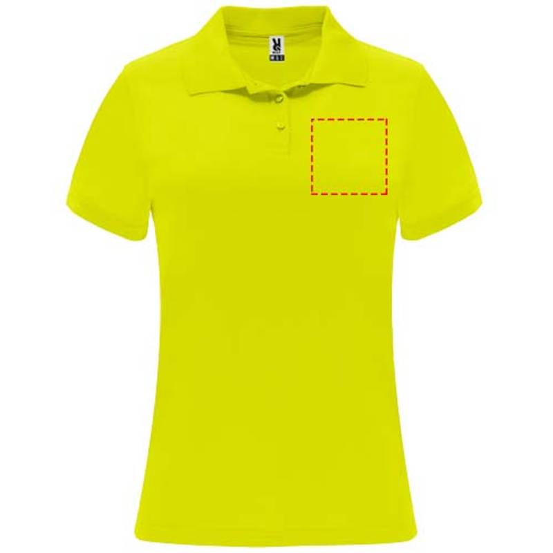 Monzha dámská sportovní polokošile s krátkým rukávem, žlutá Fluor, S Monzha dámská sportovní polokošile s krátkým rukávem, žlutá Fluor, S