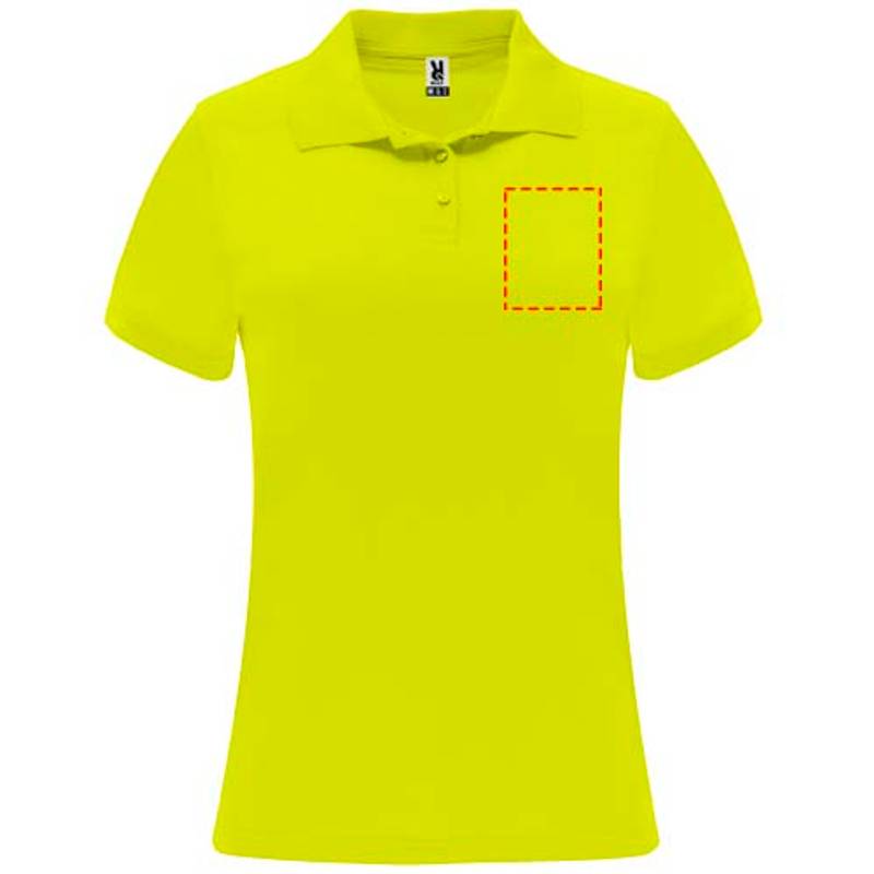 Monzha dámská sportovní polokošile s krátkým rukávem, žlutá Fluor, S Monzha dámská sportovní polokošile s krátkým rukávem, žlutá Fluor, S