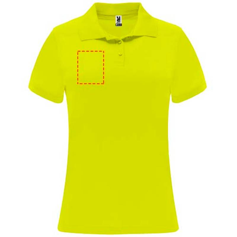 Monzha dámská sportovní polokošile s krátkým rukávem, žlutá Fluor, S Monzha dámská sportovní polokošile s krátkým rukávem, žlutá Fluor, S