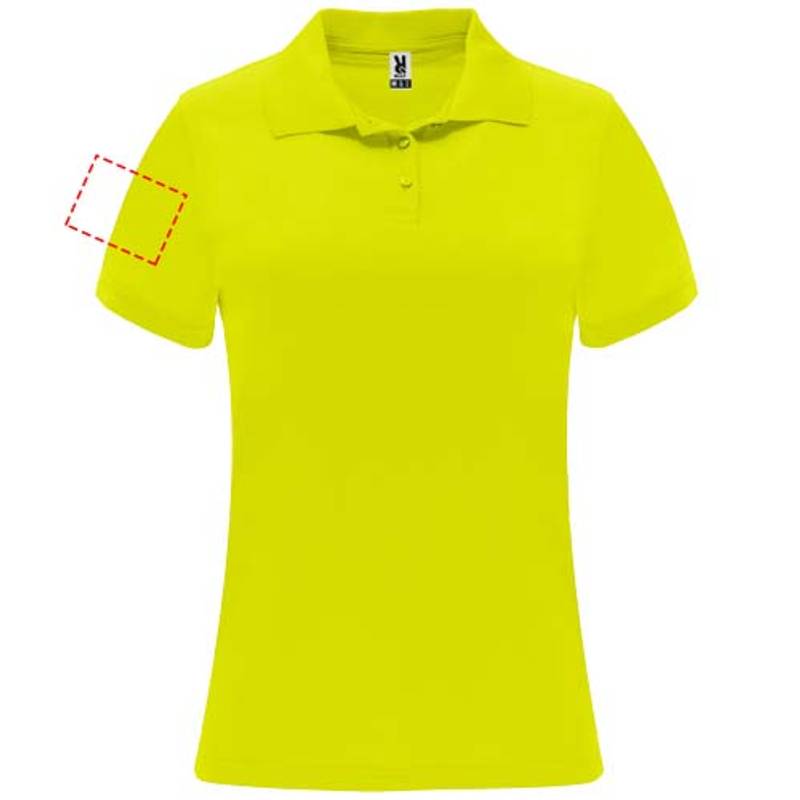Monzha dámská sportovní polokošile s krátkým rukávem, žlutá Fluor, S Monzha dámská sportovní polokošile s krátkým rukávem, žlutá Fluor, S