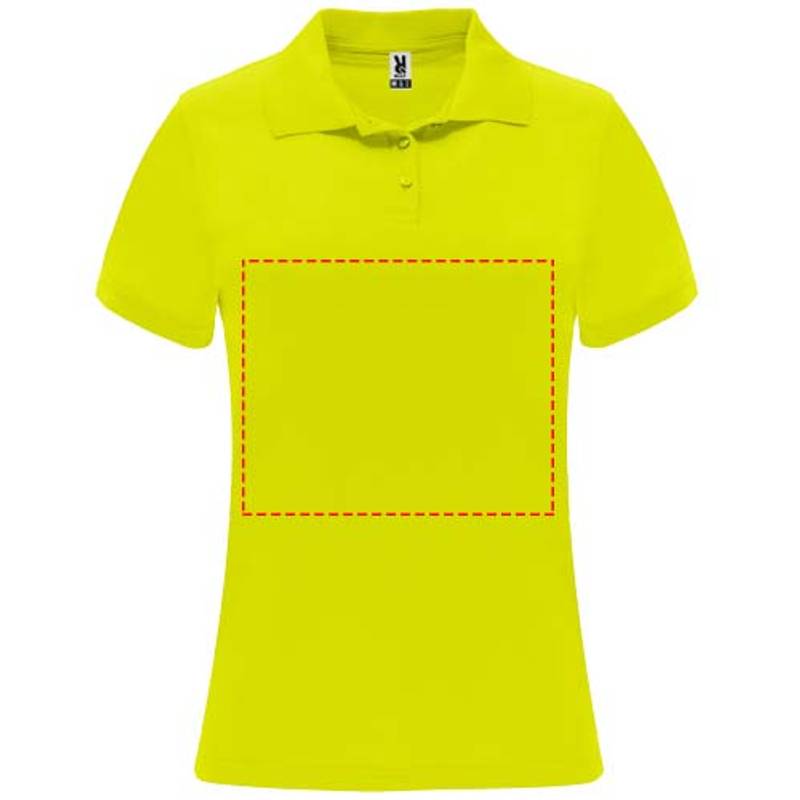 Monzha dámská sportovní polokošile s krátkým rukávem, žlutá Fluor, S Monzha dámská sportovní polokošile s krátkým rukávem, žlutá Fluor, S