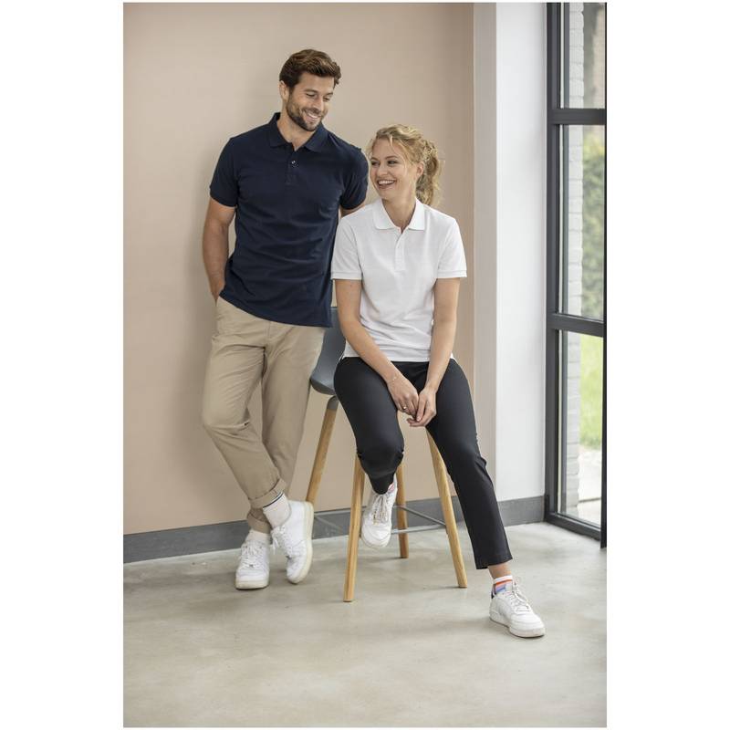 Emerald unisex recyklovaná polokošile s krátkým rukávem, bílá, XS Emerald unisex recyklovaná polokošile s krátkým rukávem, bílá, XS