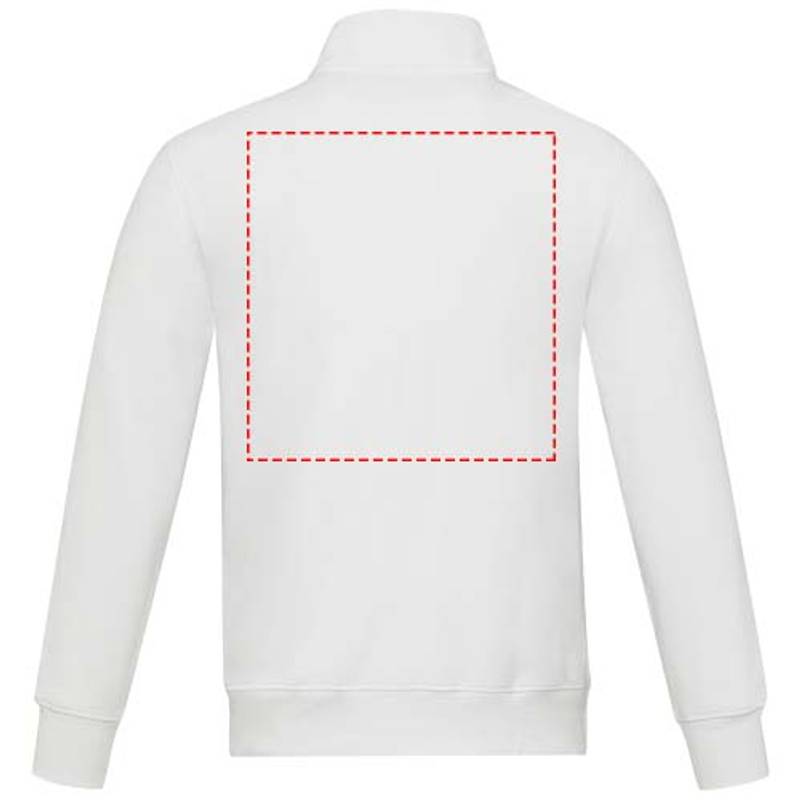 Galena unisex recyklovaný celorozepínací svetr, bílá, XS Galena unisex recyklovaný celorozepínací svetr, bílá, XS