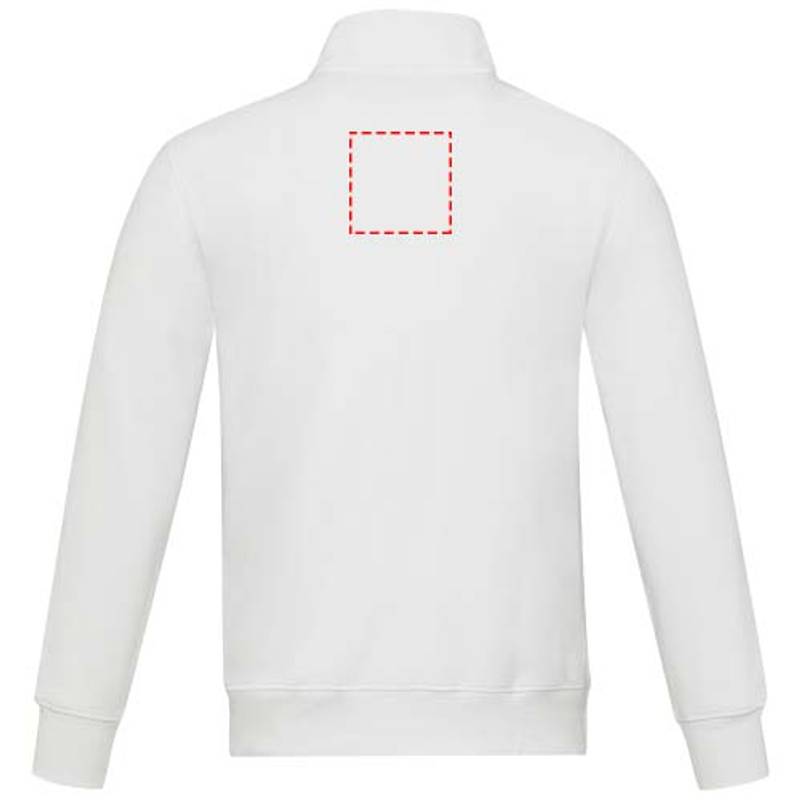 Galena unisex recyklovaný celorozepínací svetr, bílá, XS Galena unisex recyklovaný celorozepínací svetr, bílá, XS