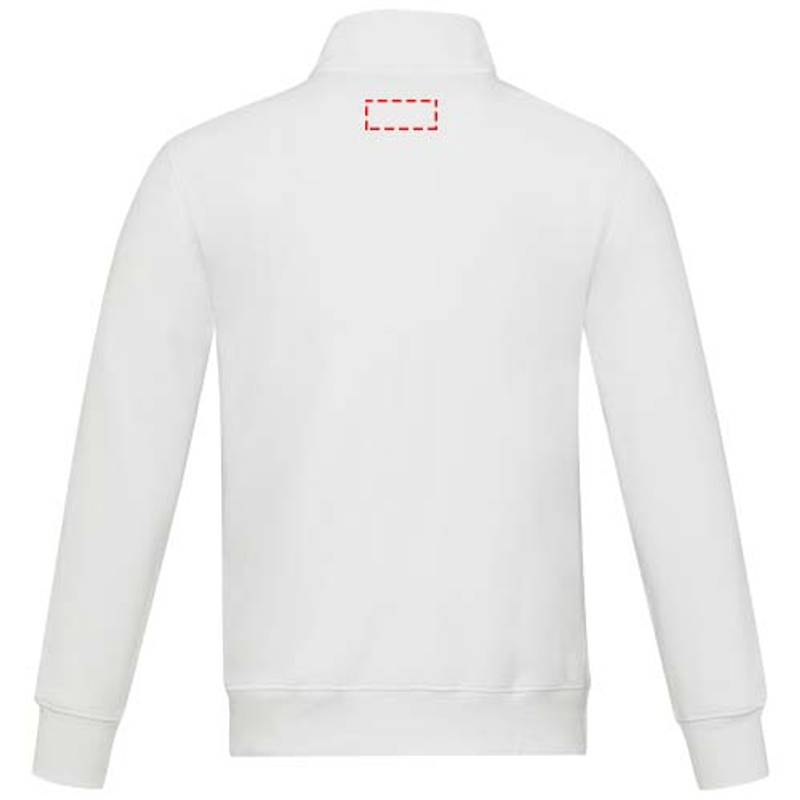 Galena unisex recyklovaný celorozepínací svetr, bílá, XS Galena unisex recyklovaný celorozepínací svetr, bílá, XS