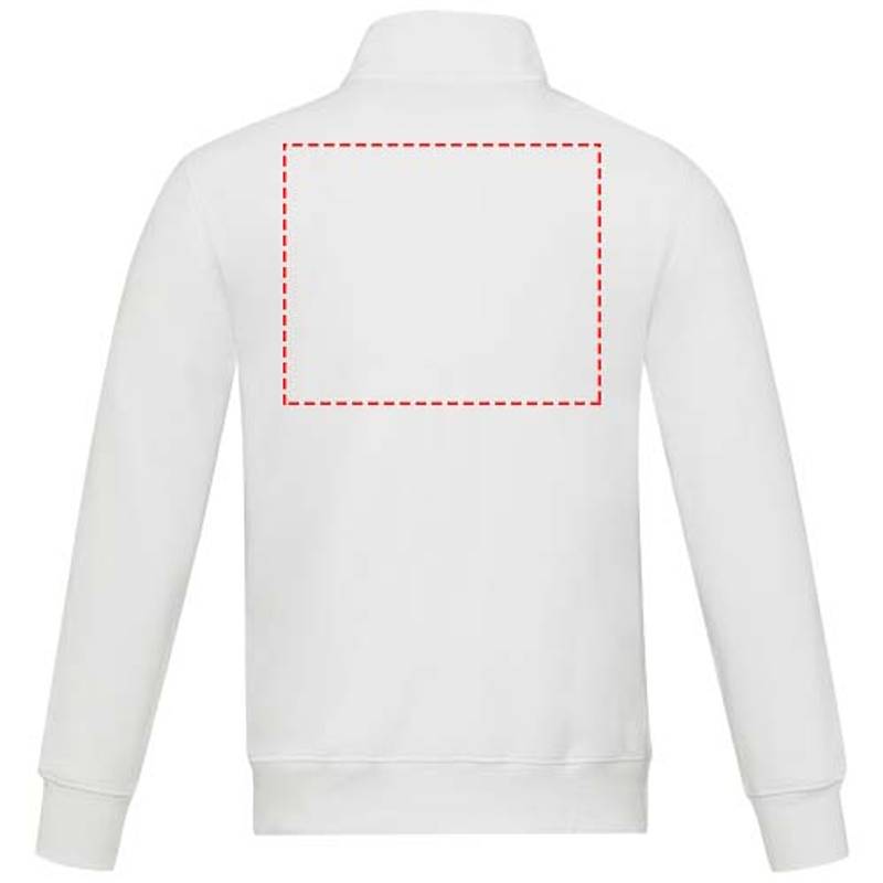 Galena unisex recyklovaný celorozepínací svetr, bílá, XS Galena unisex recyklovaný celorozepínací svetr, bílá, XS