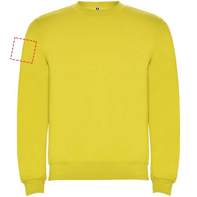 Clasica detský sveter s výstrihom crewneck, žltá, 3/4 Clasica detský sveter s výstrihom crewneck, žltá, 3/4