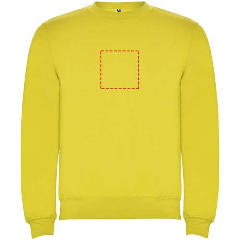 Clasica detský sveter s výstrihom crewneck, žltá, 3/4 Clasica detský sveter s výstrihom crewneck, žltá, 3/4
