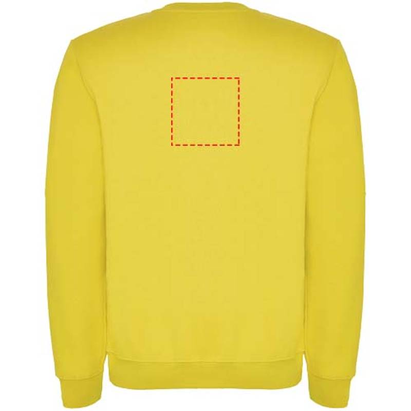 Clasica detský sveter s výstrihom crewneck, žltá, 3/4 Clasica detský sveter s výstrihom crewneck, žltá, 3/4