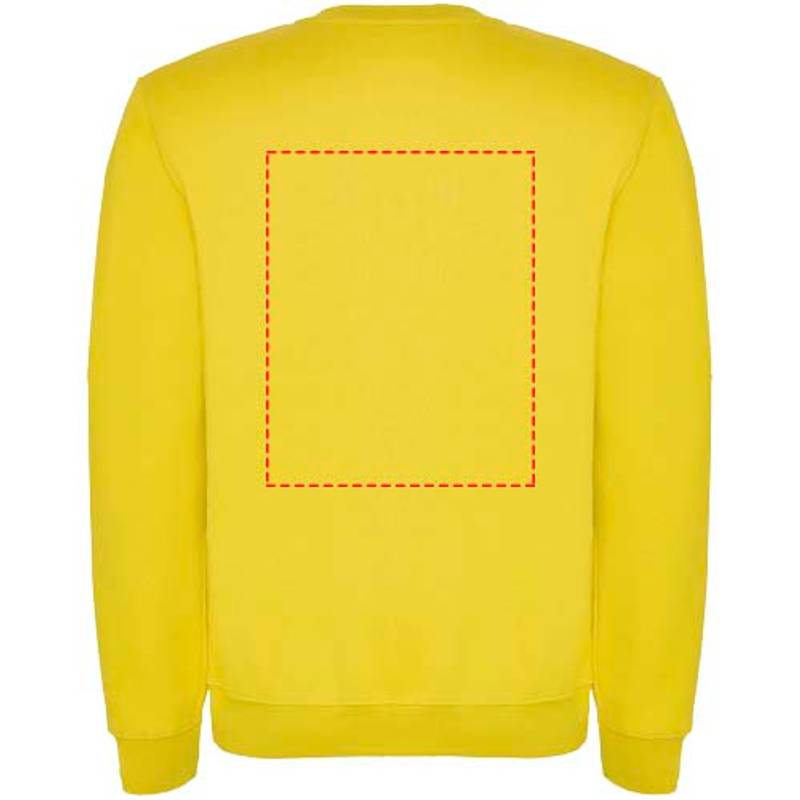 Clasica detský sveter s výstrihom crewneck, žltá, 3/4 Clasica detský sveter s výstrihom crewneck, žltá, 3/4
