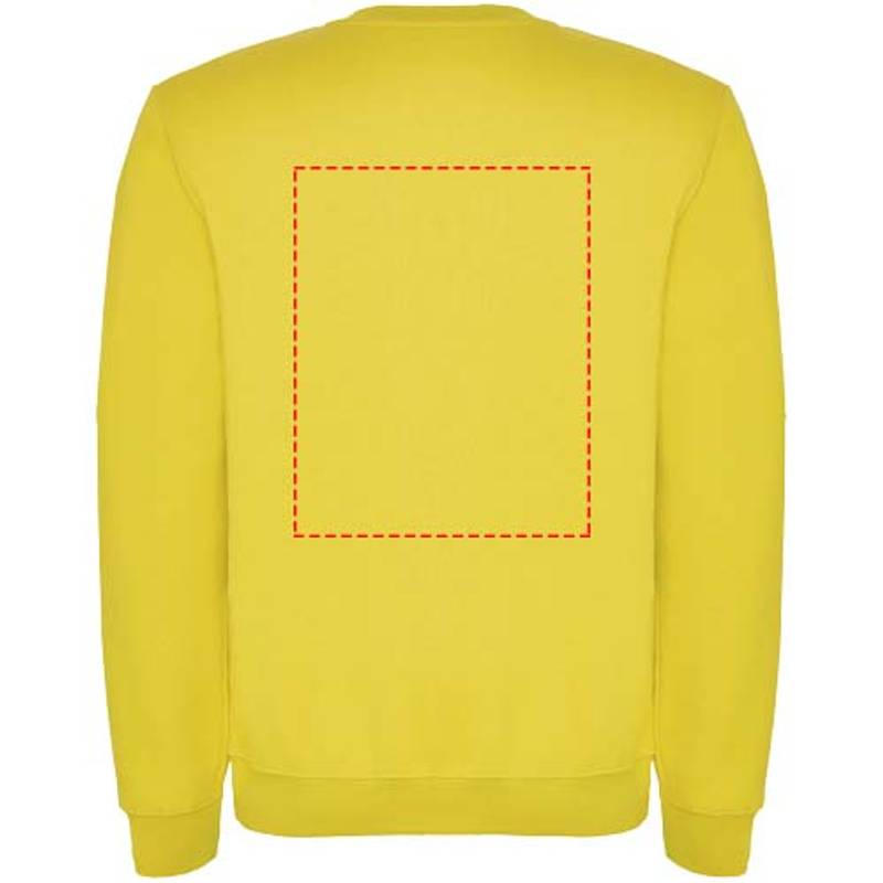 Clasica detský sveter s výstrihom crewneck, žltá, 3/4 Clasica detský sveter s výstrihom crewneck, žltá, 3/4