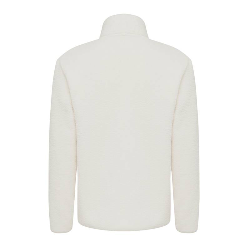 Pile fleece bunda Iqoniq Diran, biela natural, L Pile fleece bunda Iqoniq Diran, biela natural, L