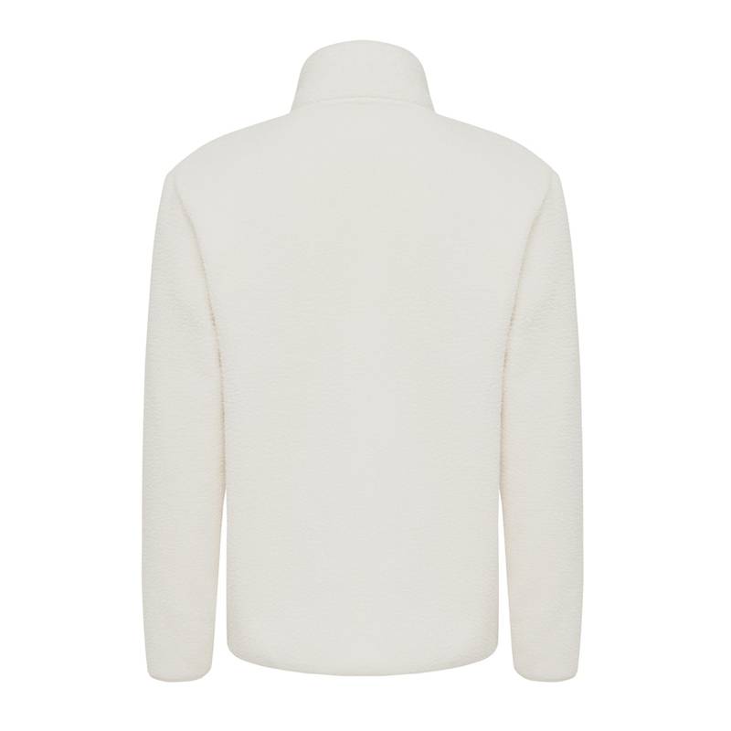 Pile fleece bunda Iqoniq Diran, biela natural, L Pile fleece bunda Iqoniq Diran, biela natural, L