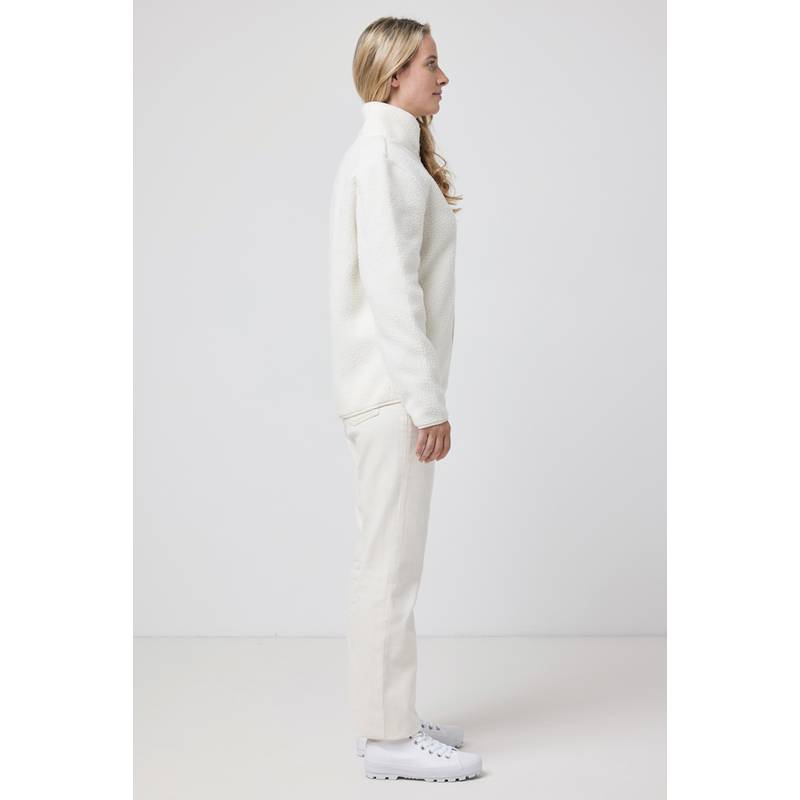 Pile fleece bunda Iqoniq Diran, biela natural, L Pile fleece bunda Iqoniq Diran, biela natural, L