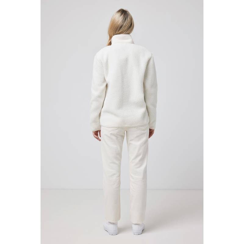 Pile fleece bunda Iqoniq Diran, bílá natural, L Pile fleece bunda Iqoniq Diran, bílá natural, L