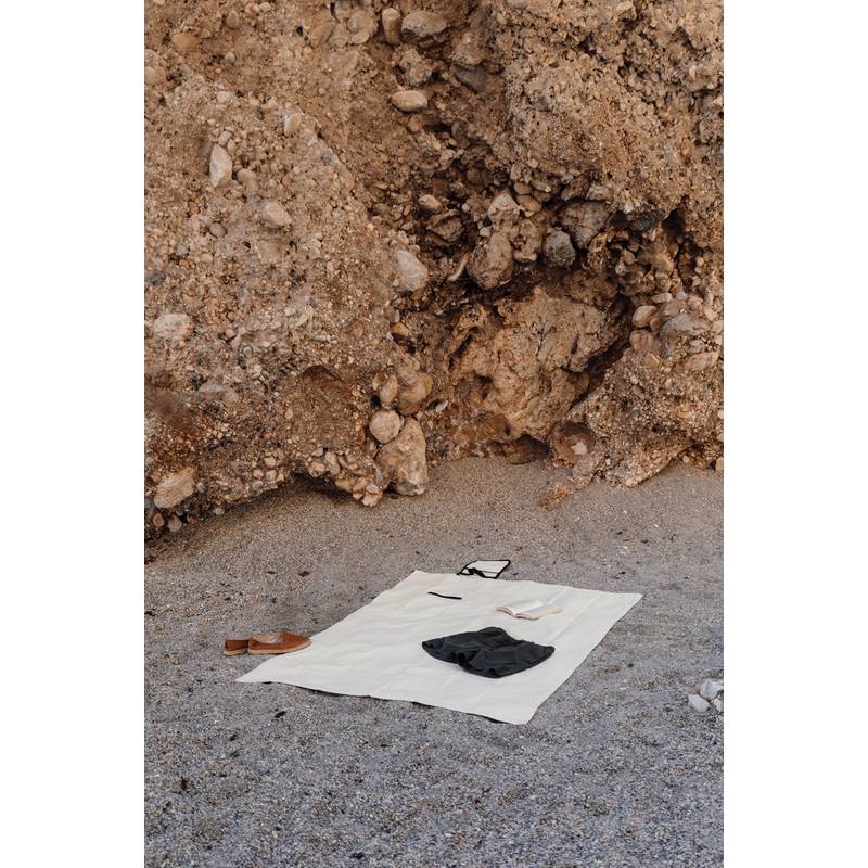 Pikniková deka VINGA Volonne, biela off - čierna Pikniková deka VINGA Volonne, biela off - čierna